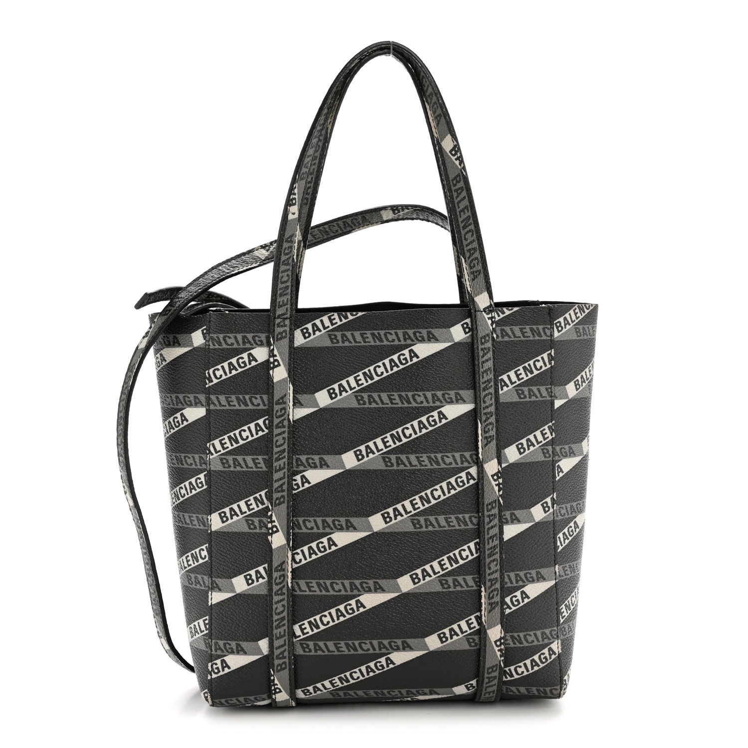 Coated Canvas Losange Monogram XXS Tote Black Grey