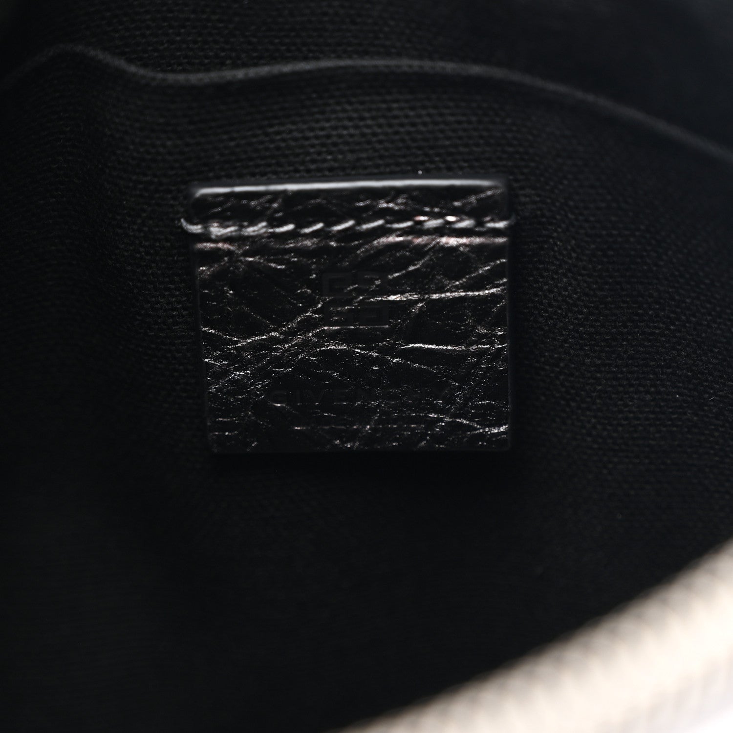 Metallic Calfskin Small Voyou Bag Silver