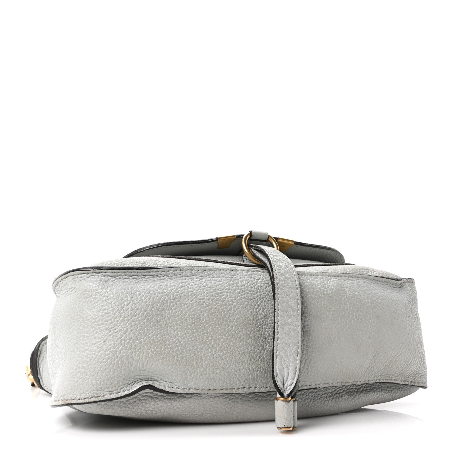 Calfskin Small Marcie Satchel Airy Grey