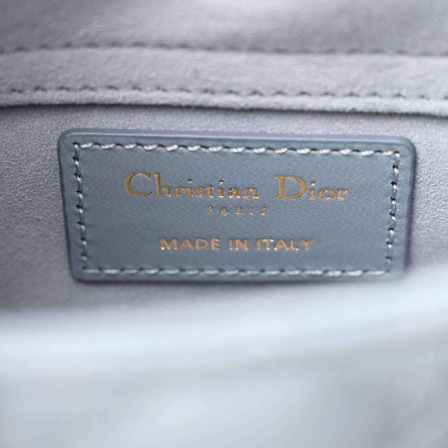 Lambskin Cannage Micro Lady D-Joy Cloud Blue