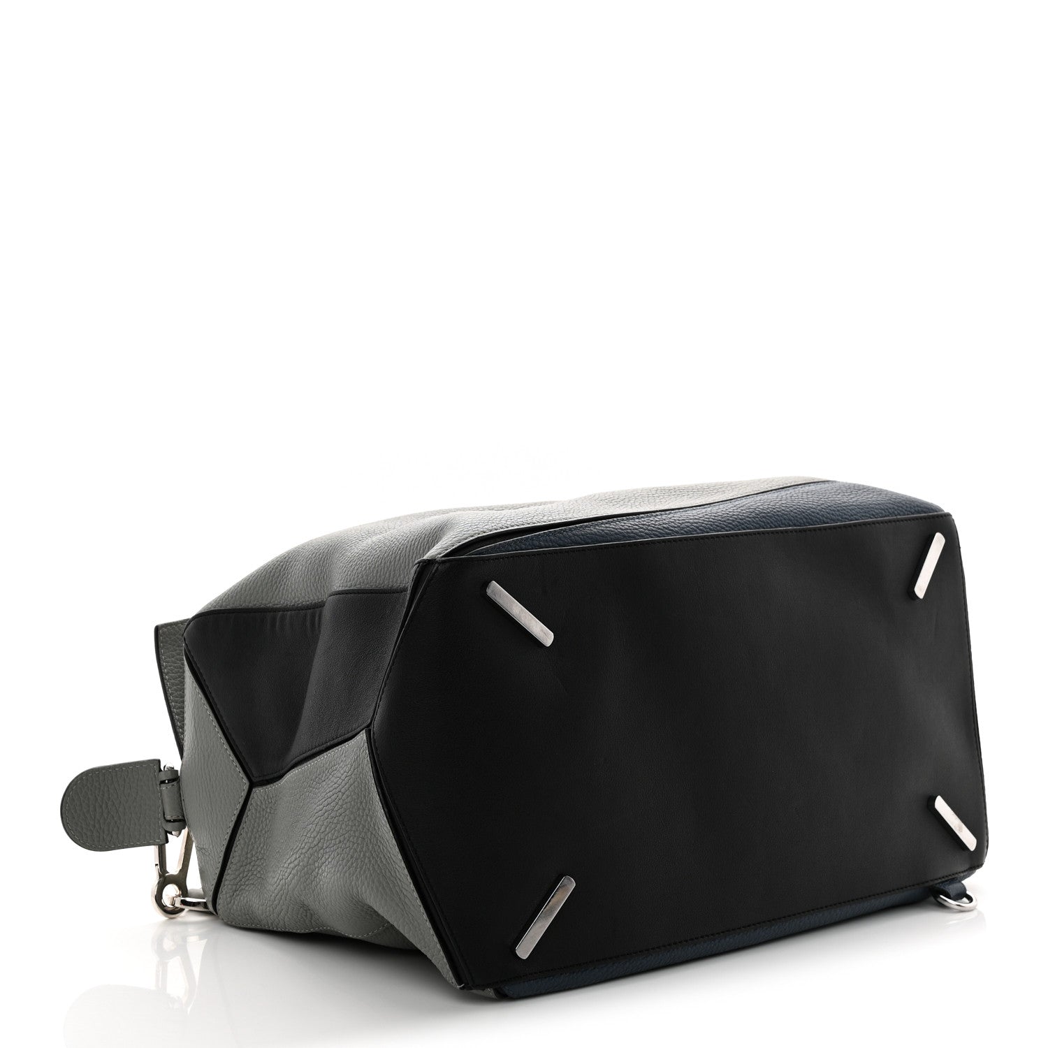 Calfskin Puzzle Bag XL Grey Blue