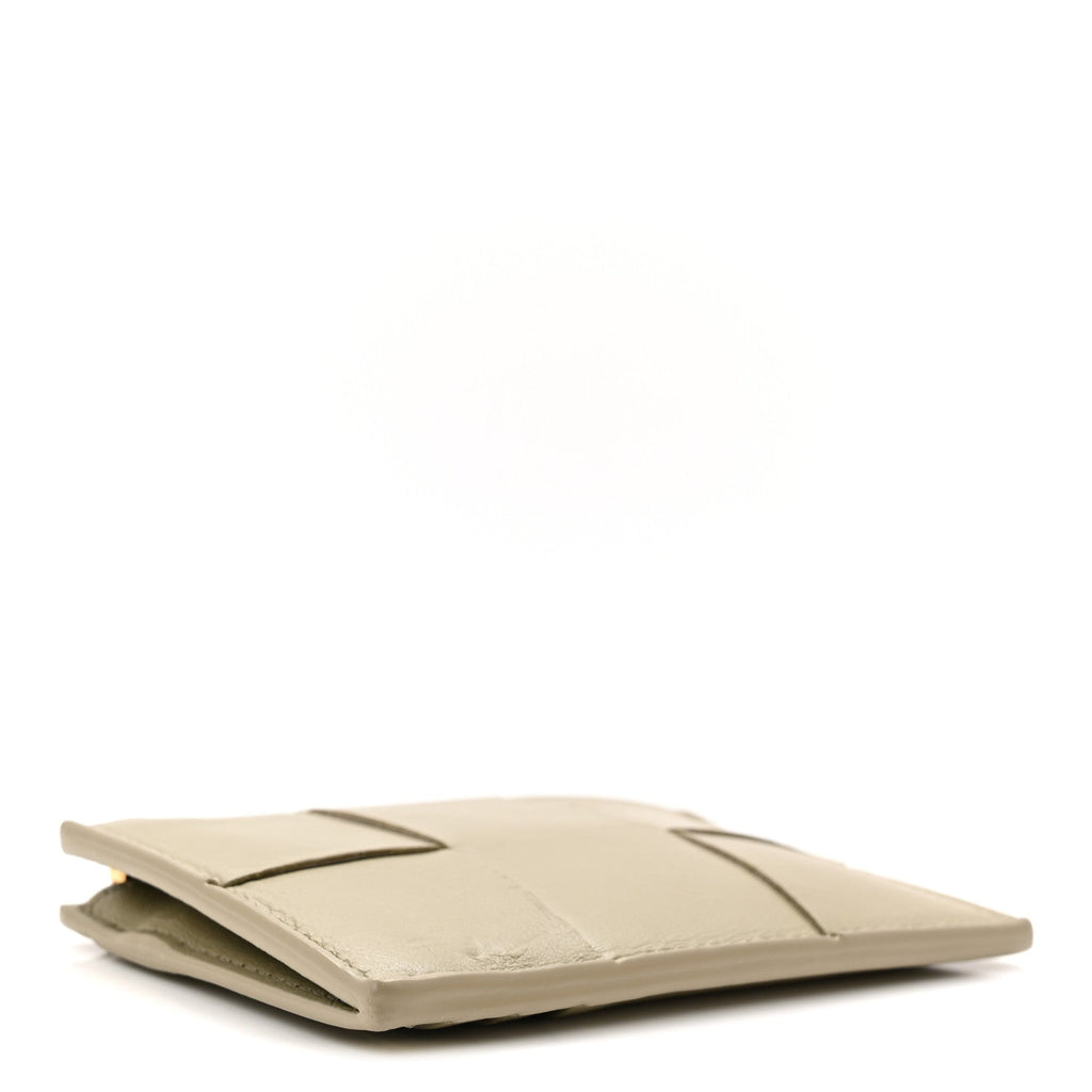 Nappa Maxi Intrecciato Cassette Zipped  Case Travertine