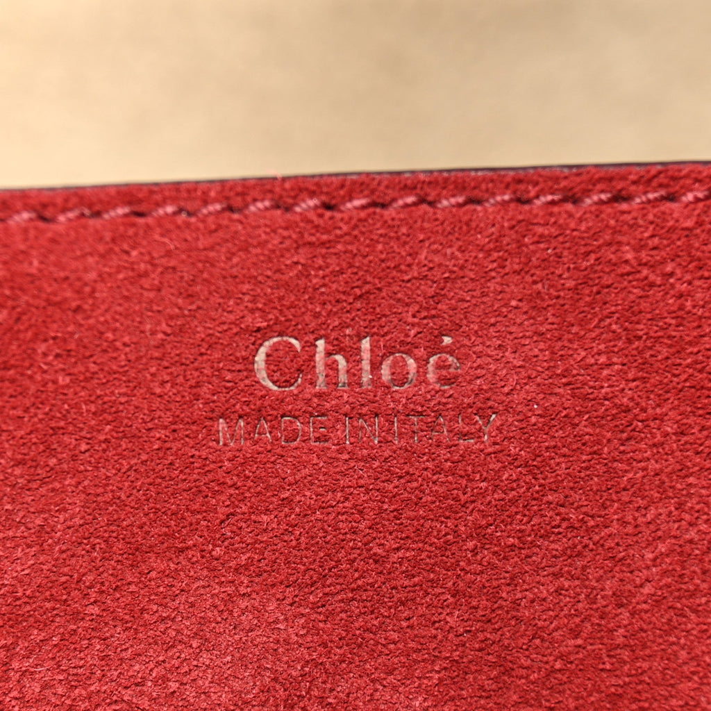 Smooth Calfskin Mini Drew Shoulder Bag  Wine Purple