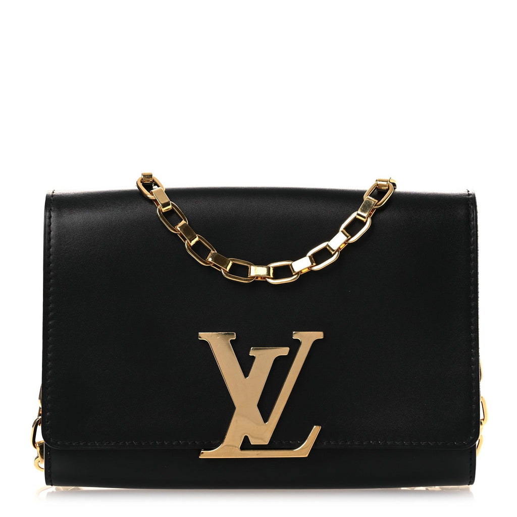 Calfskin Chain Louise MM Black