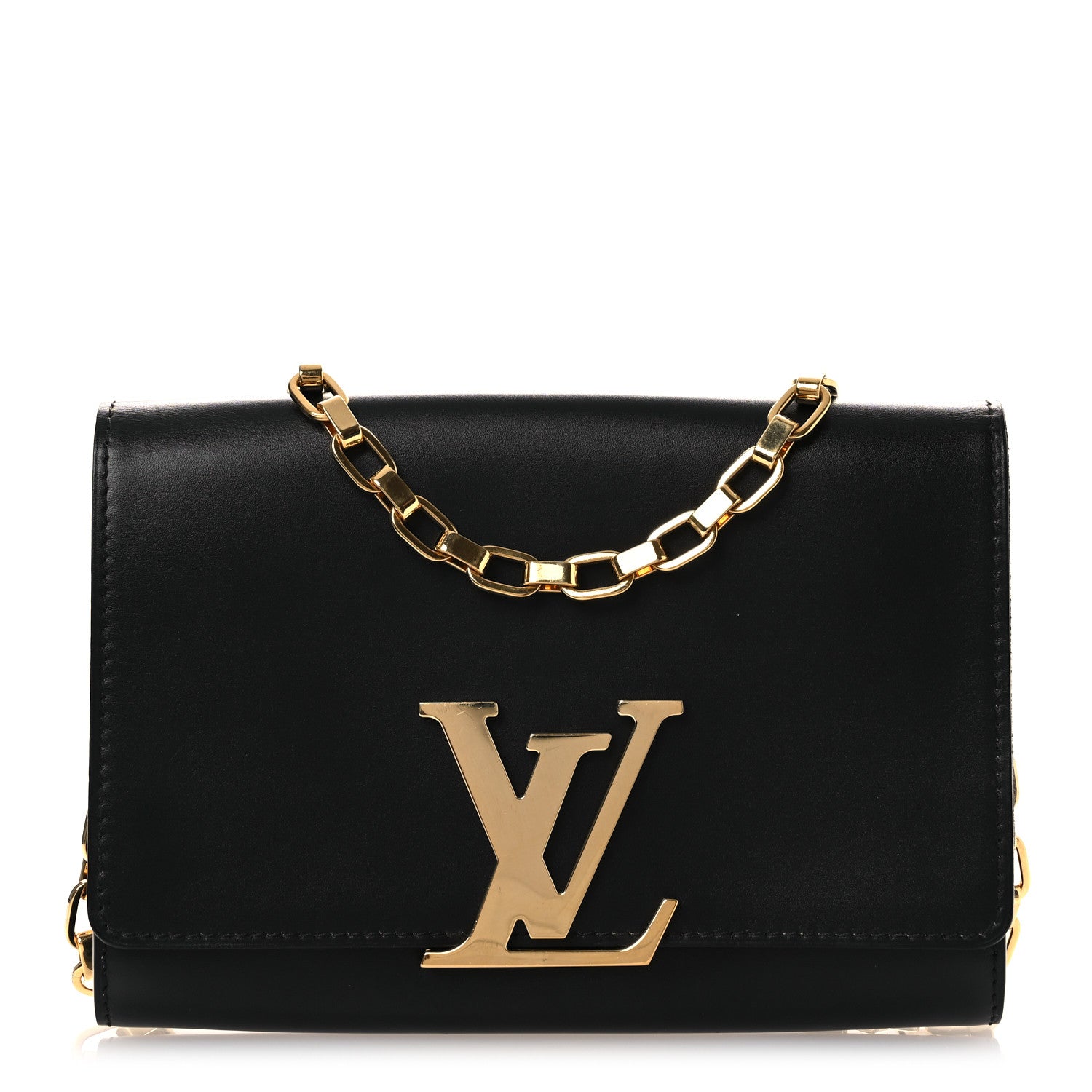 Calfskin Chain Louise MM Black