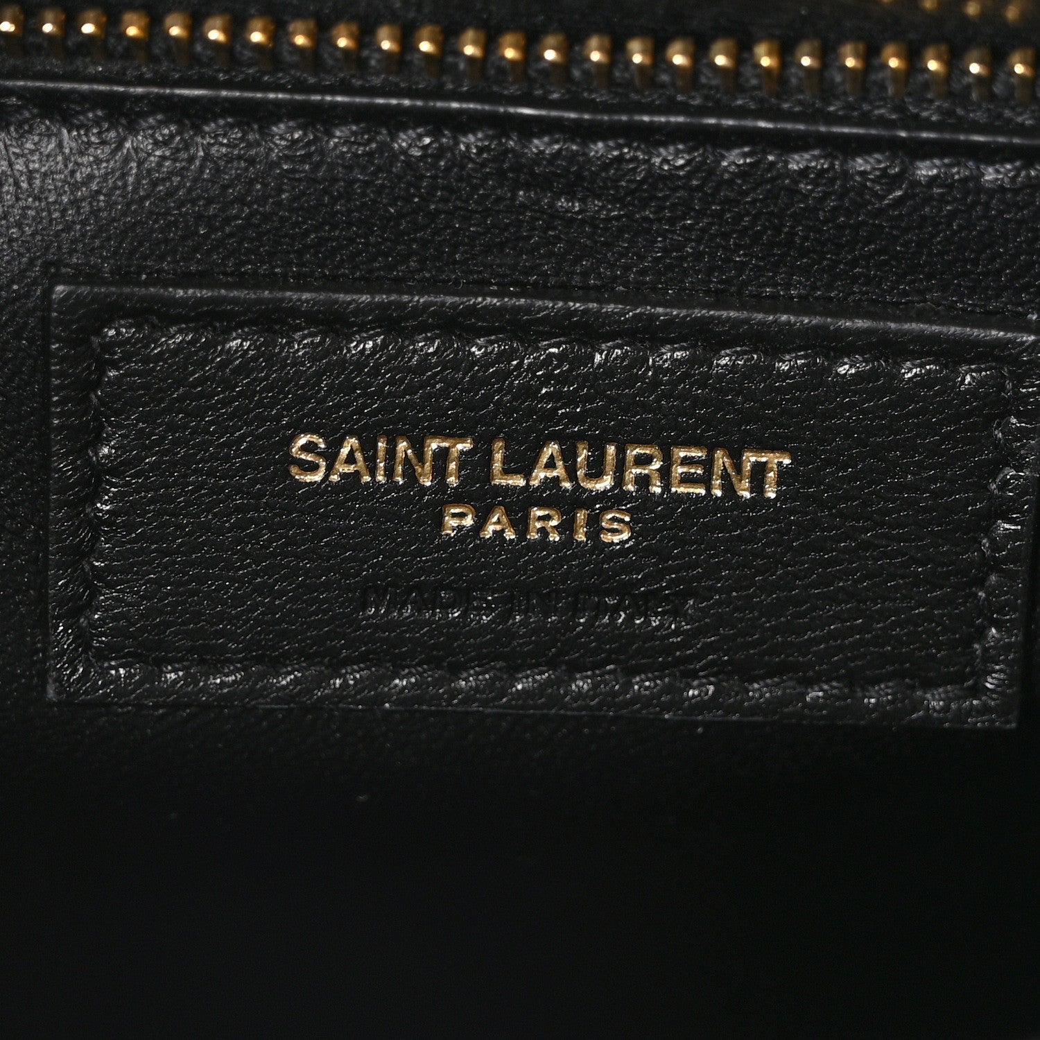 Calfskin Crocodile Embossed Gaby Satchel Black