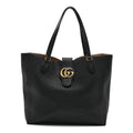 Grained Calfskin Small Dahlia Tote Black