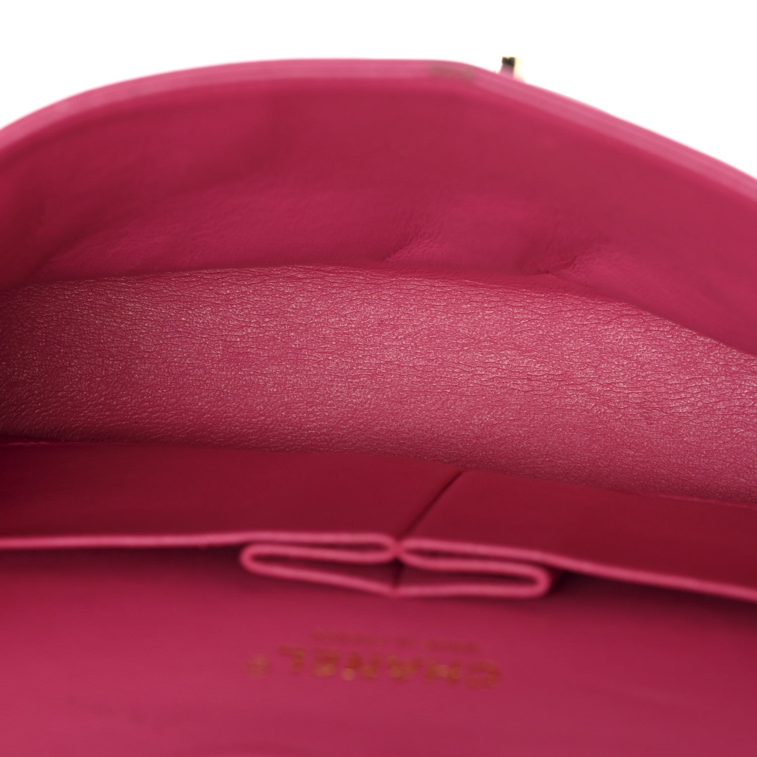 Lambskin Quilted Medium Double Flap Pink