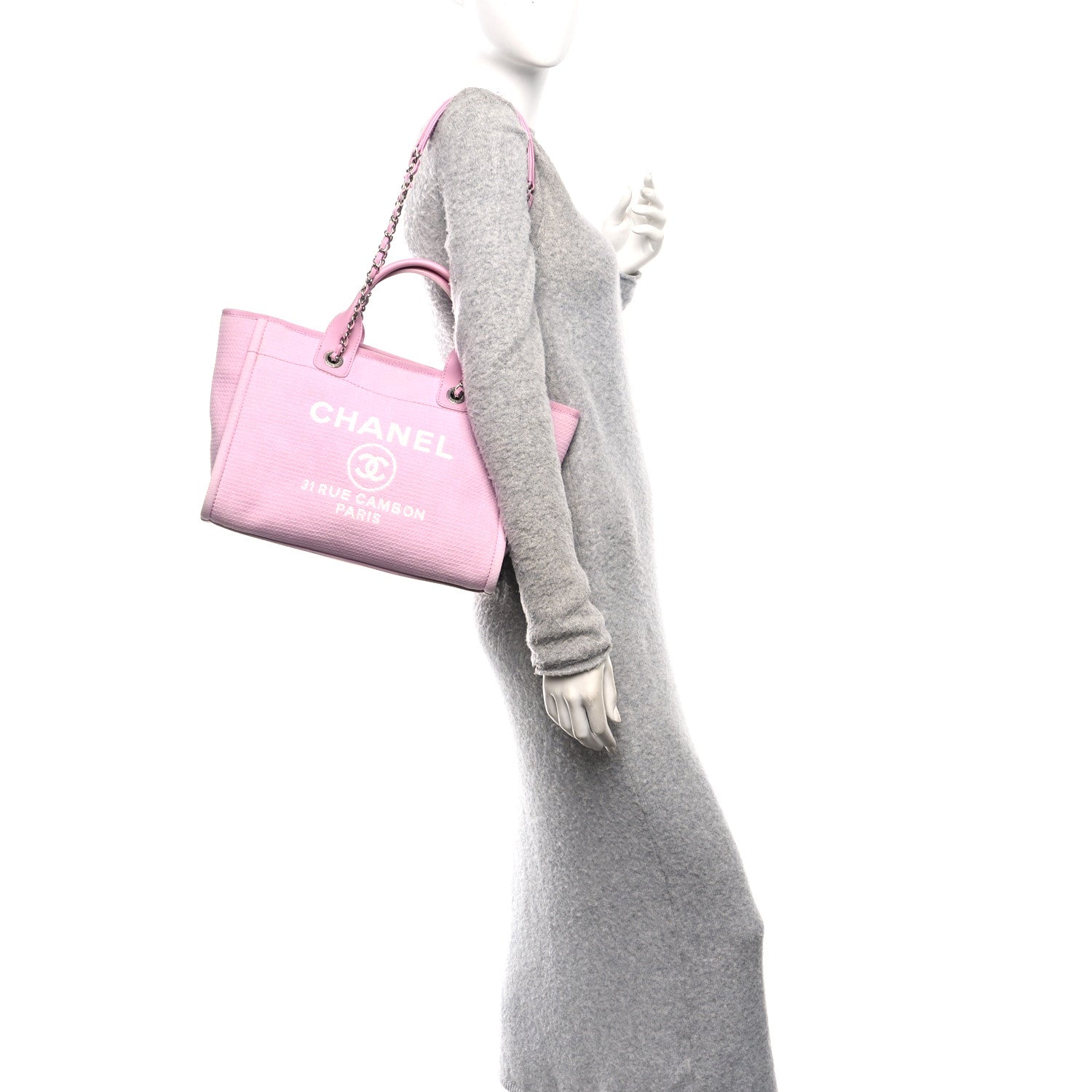 Mixed Fibers Small Deauville Tote Pink