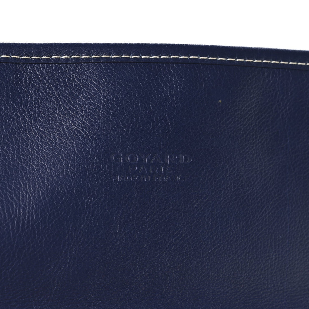Goyardine Saint Leger Soft Briefcase Backpack Navy