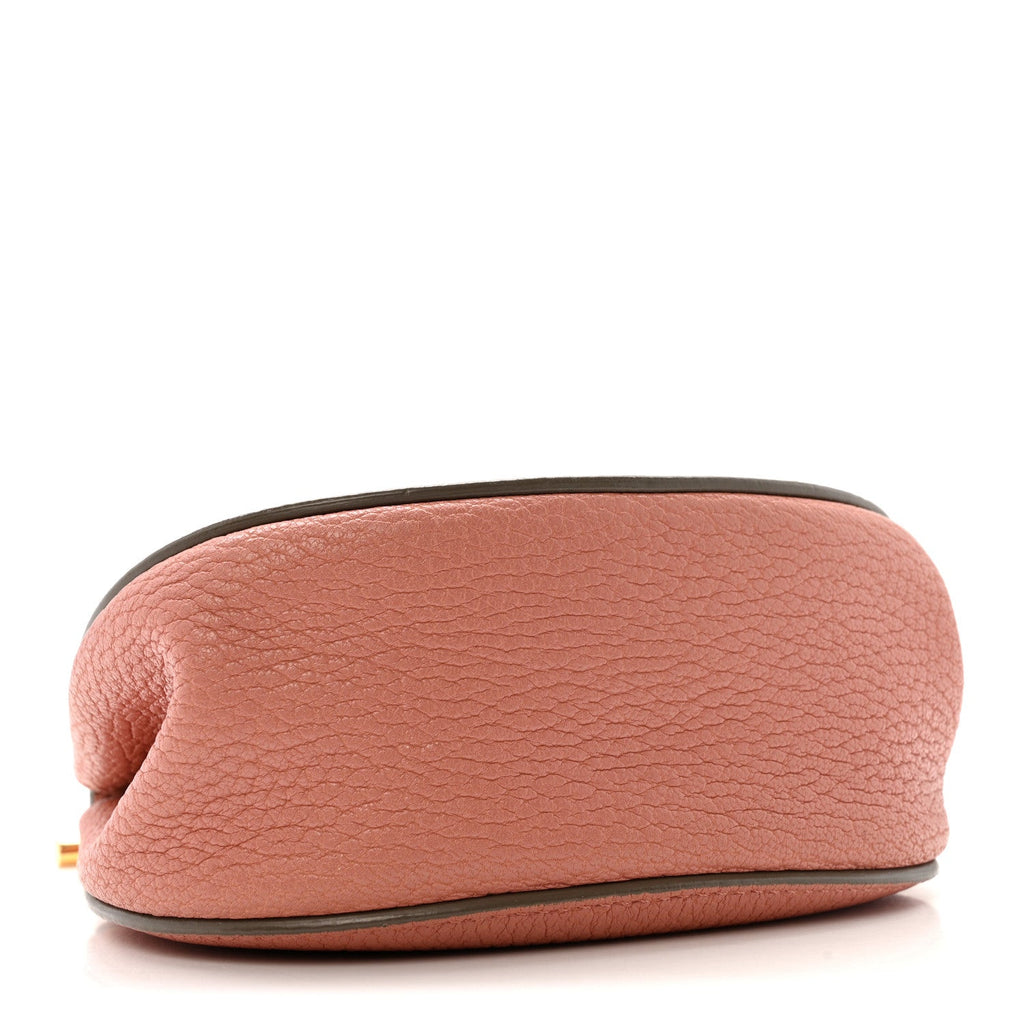 Grained Lambskin Nano Drew Shoulder Bag Misty Rose