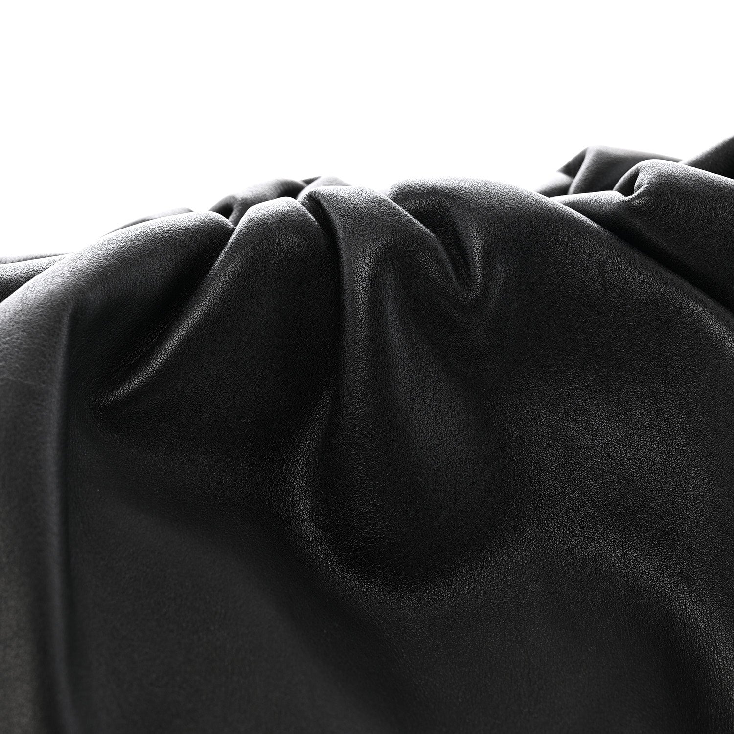 Smooth Butter Calf The Pouch Oversized Clutch Black