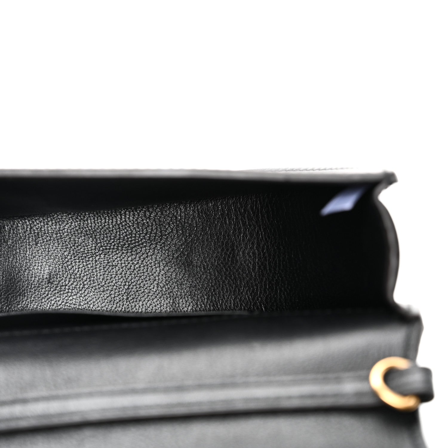 Calfskin Small Nile Bracelet Minaudiere Bag Black