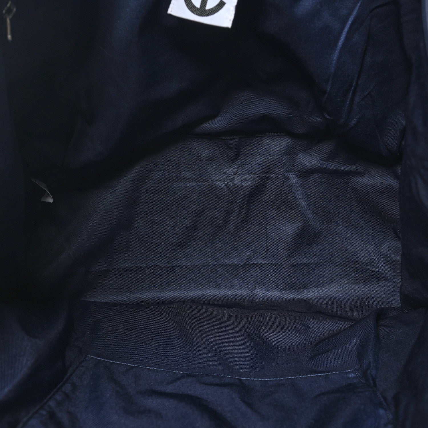 Vegan Leather Large Shopping Bag Navy