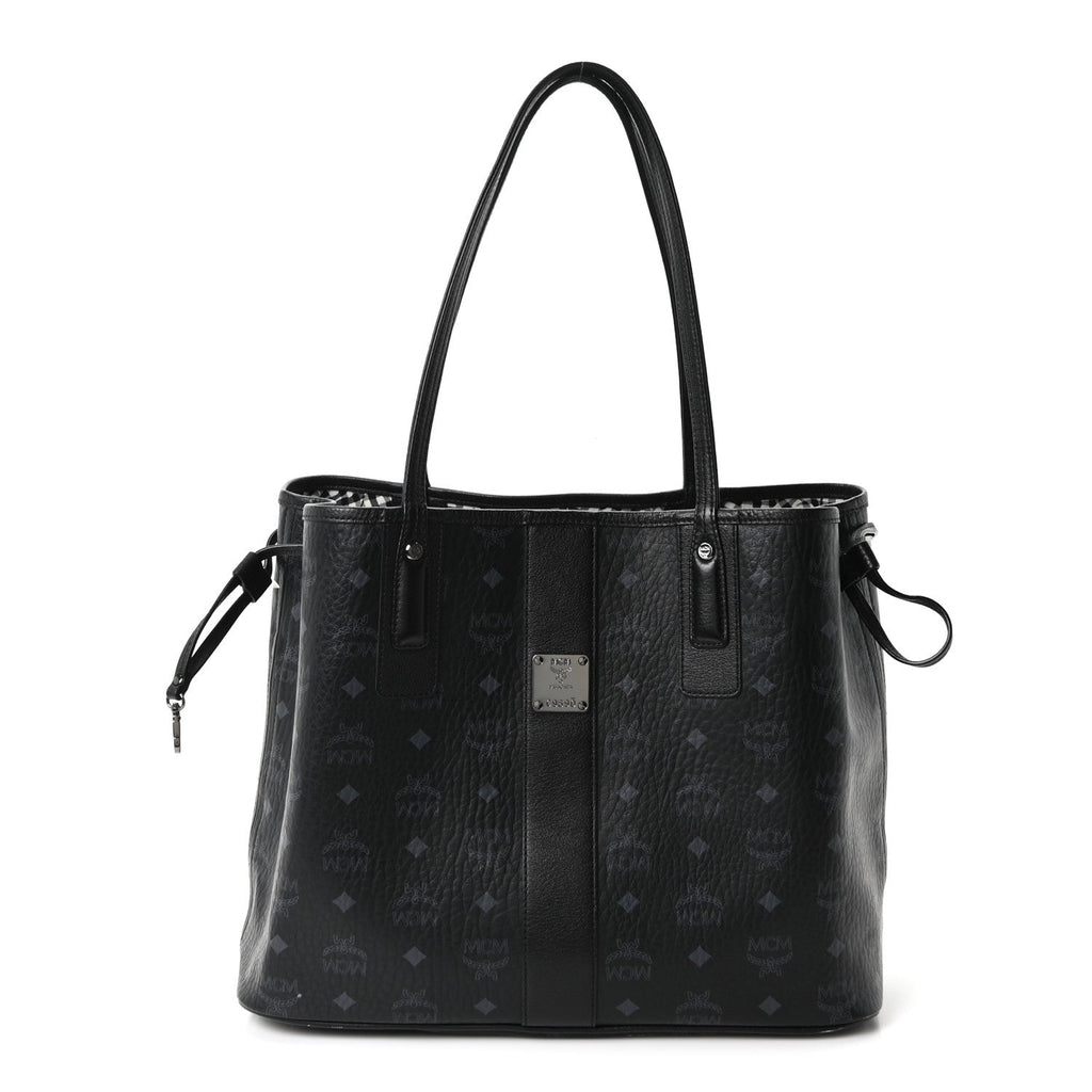 Visetos Medium Liz Reversible Shopper Tote Black