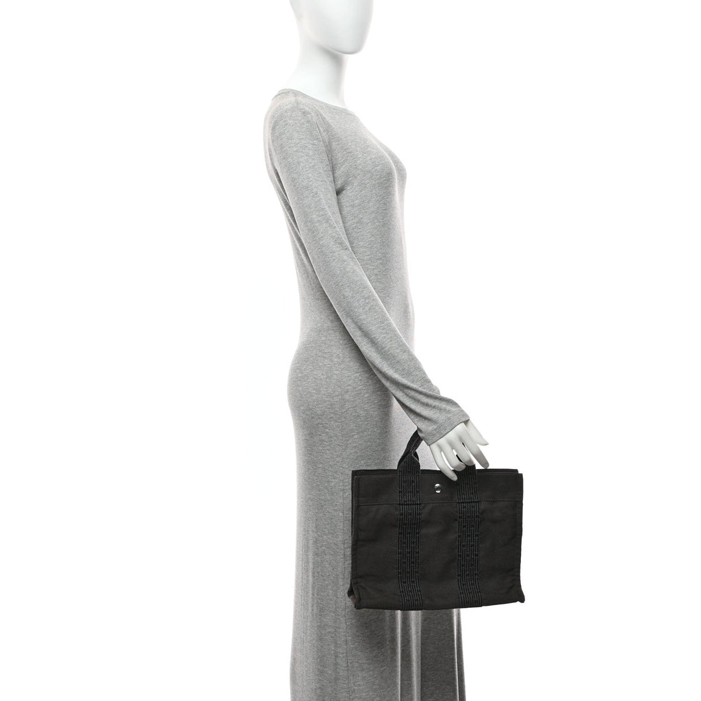 Canvas Herline PM Tote Grey