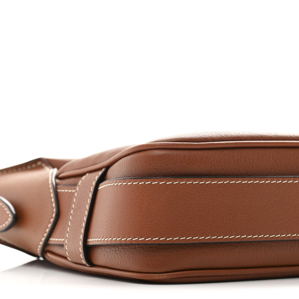 Supple Calfskin Medium Romy Shoulder Bag Tan