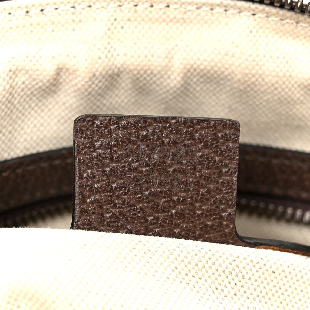 GG Supreme Monogram Web Small Ophidia Messenger Bag Brown
