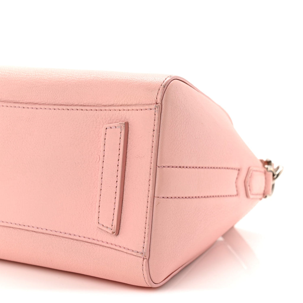Sugar Goatskin Mini Antigona Bright Pink