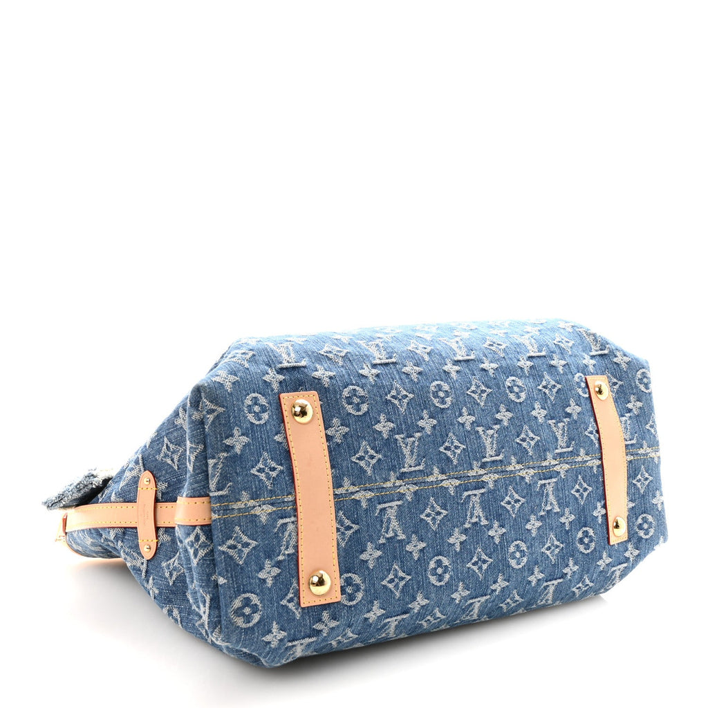 Monogram Denim CarryAll MM Blue
