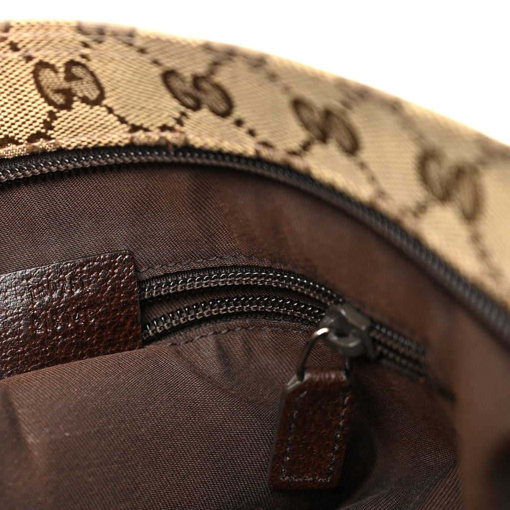 Monogram Web Medium Flat Messenger Bag Brown