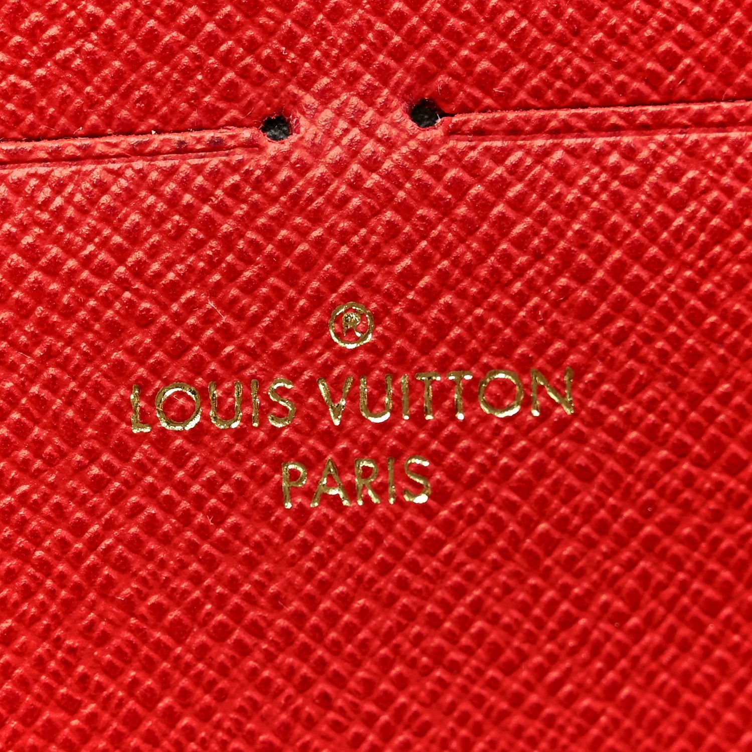 Damier Ebene Clemence Wallet Cherry