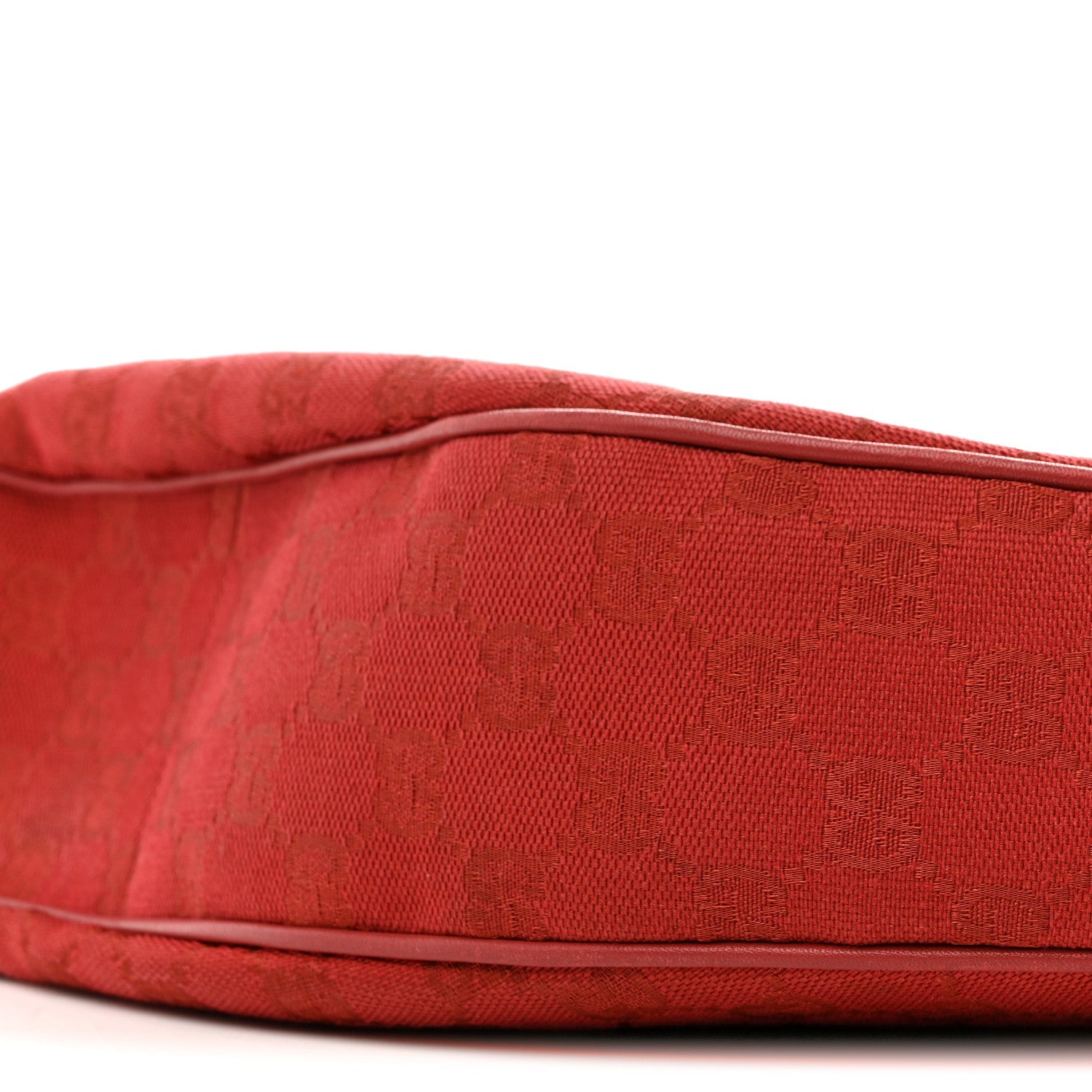 Monogram Half Moon Hobo Red