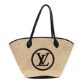 Raffia Saint Jacques Tote Black