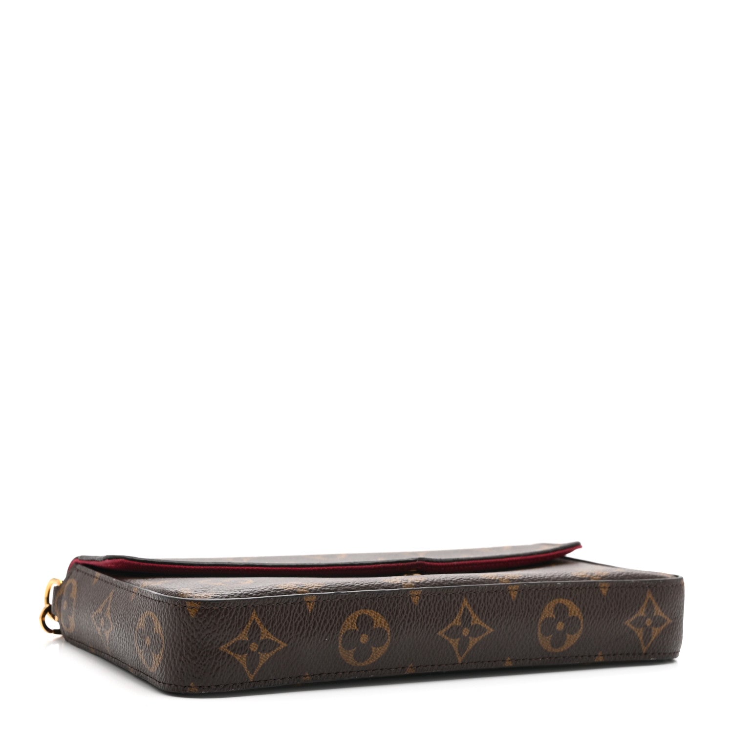 Monogram Pochette Felicie Chain Wallet Fuchsia