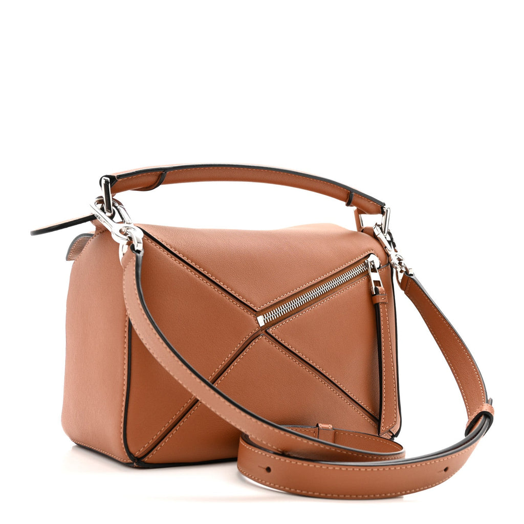 Calfskin Small Puzzle Bag Tan