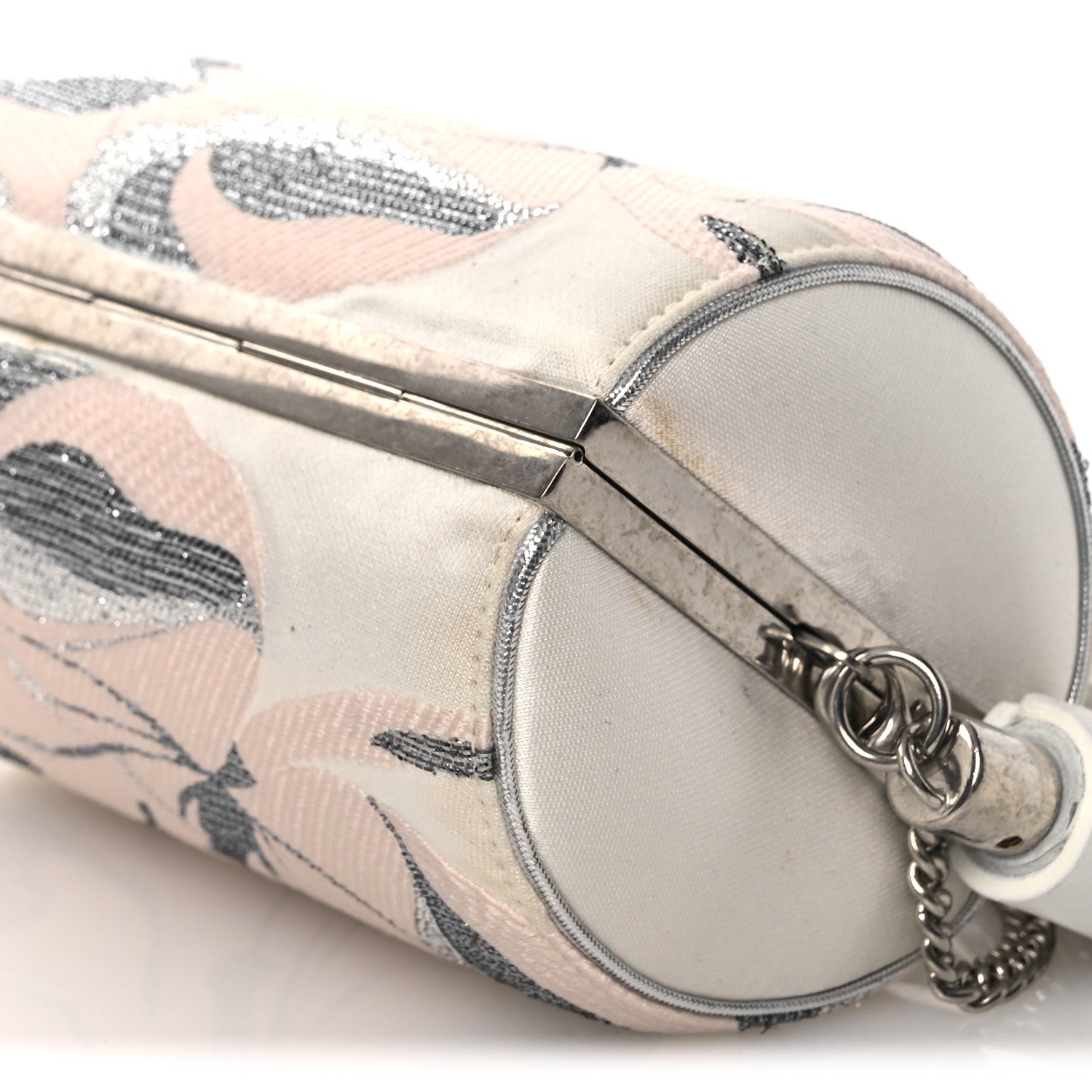 Jacquard Embroidered Skull Clutch Multicolor