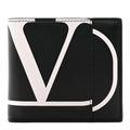 Calfskin Go Logo Bi-Fold Wallet Black