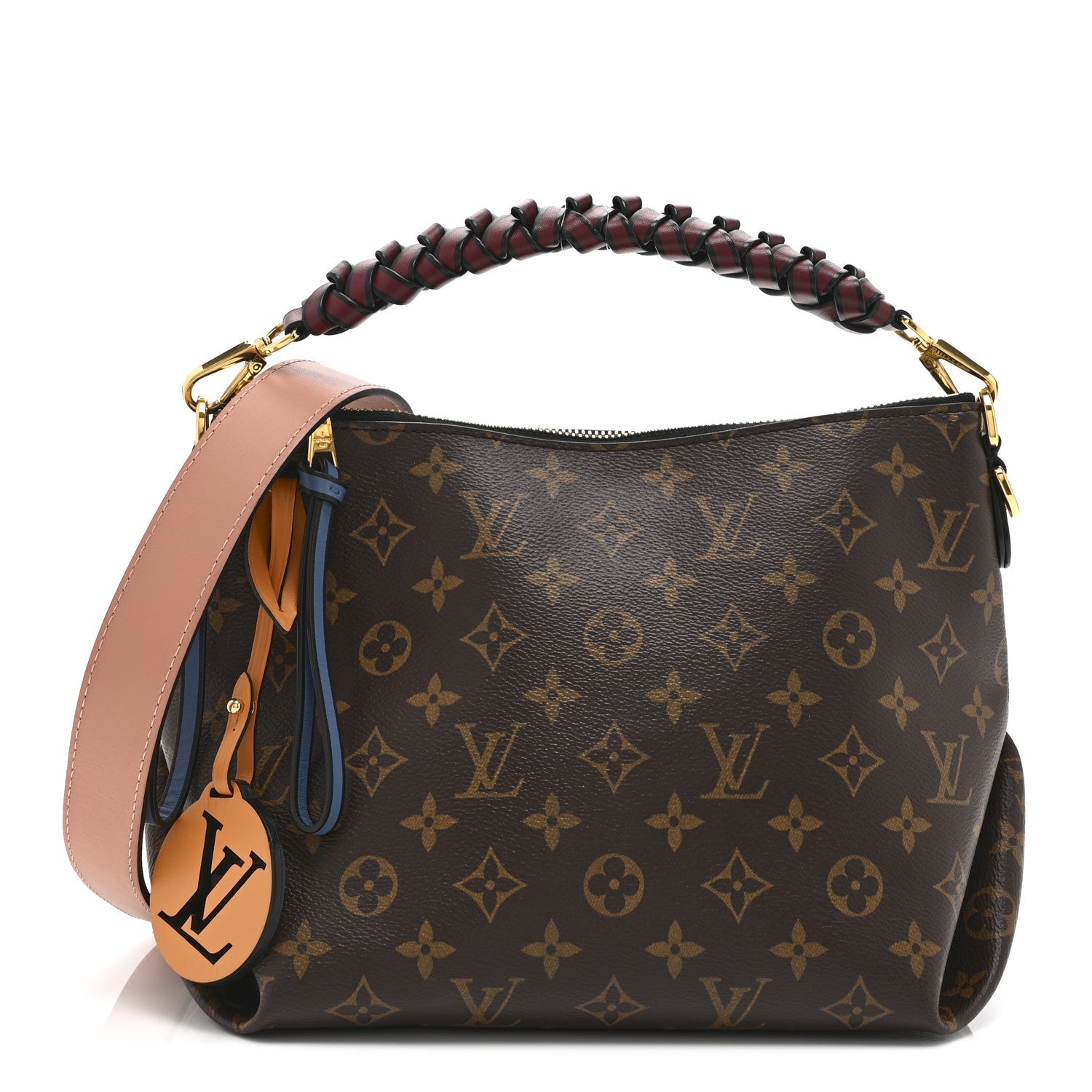 Monogram Beaubourg Hobo Mini Bordeaux Red Peach Safran Blue Jean Blue