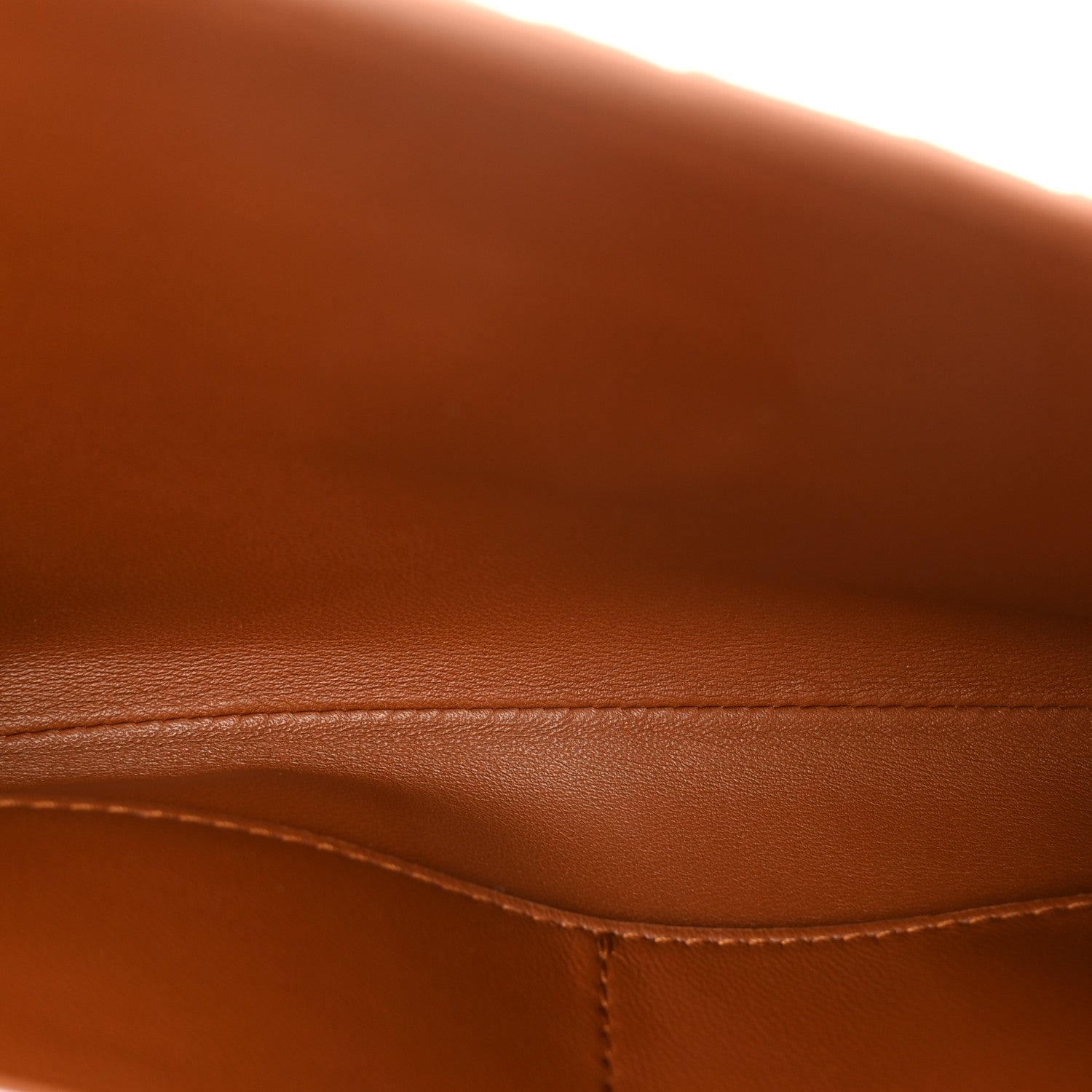 Suede Intrecciato Long Andiamo Top Handle Clutch  Amber