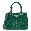 Satin Crystal Mini Galleria Double Zip Tote Mango