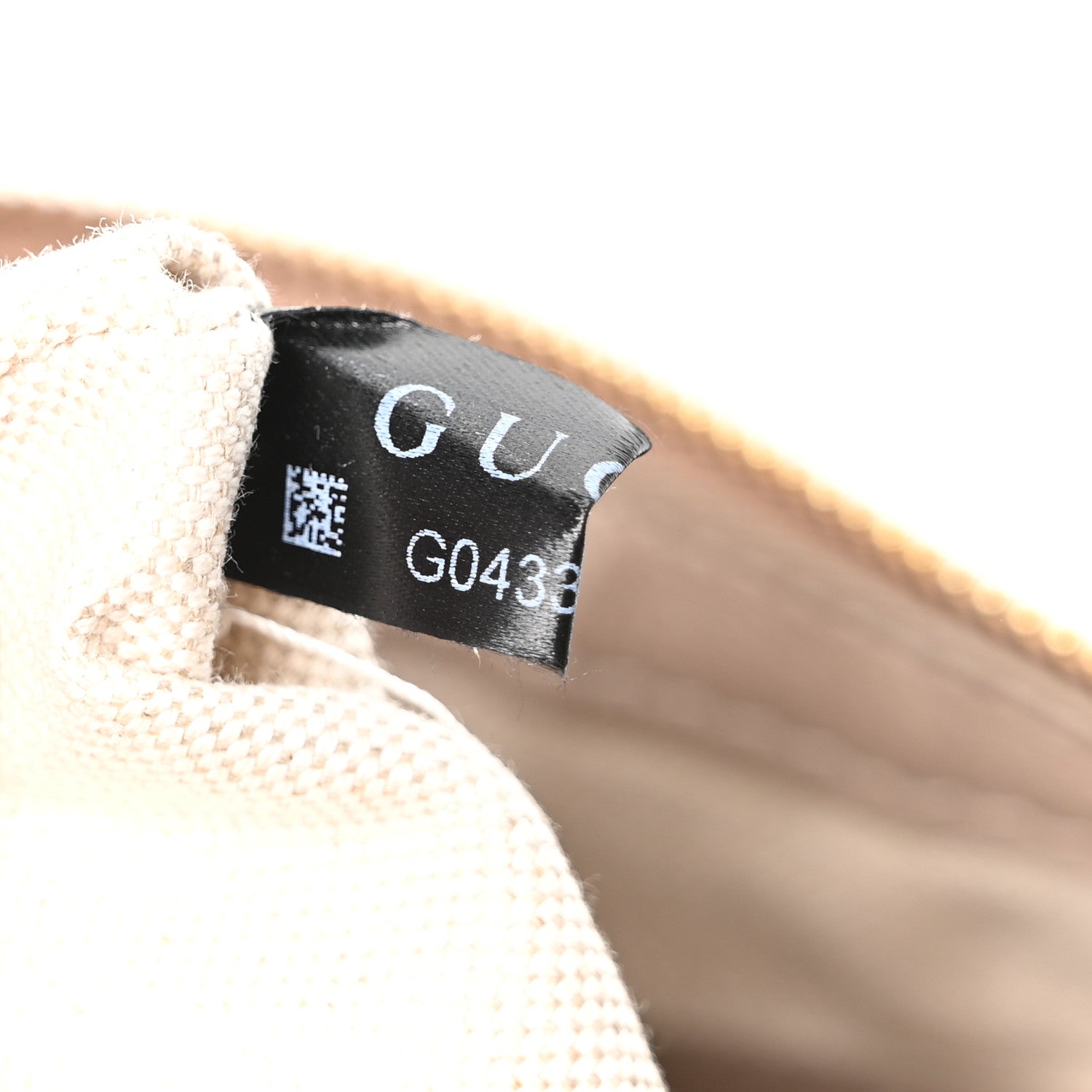 GG Grainy Calfskin Emblem Large Half Moon Shoulder Bag Taupe