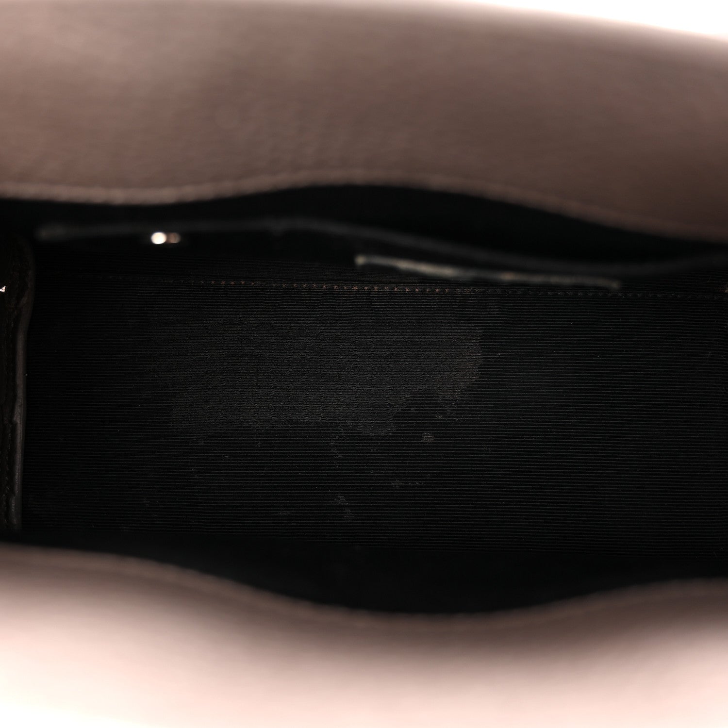 Grained Calfskin Baby Sac De Jour Fog