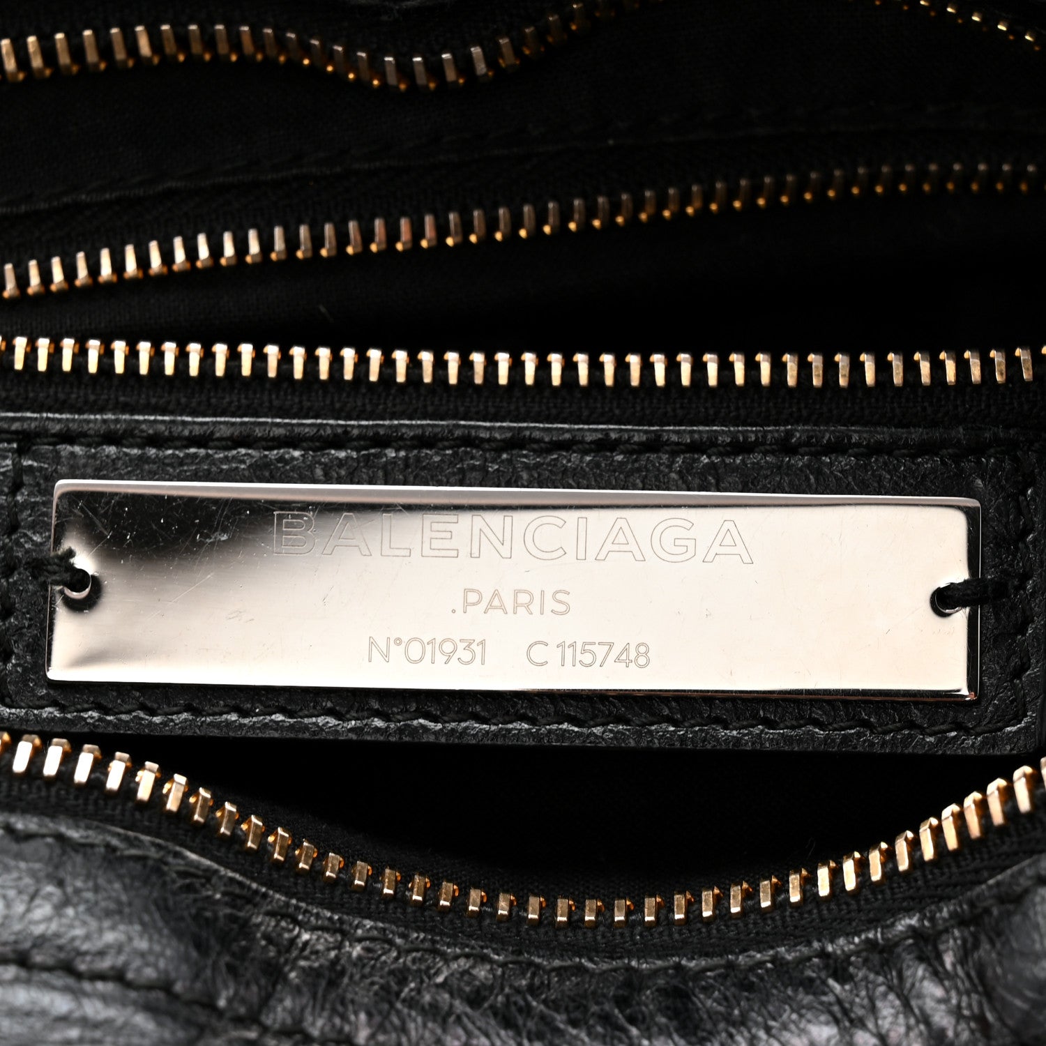 Agneau Classic Gold Hardware City Black
