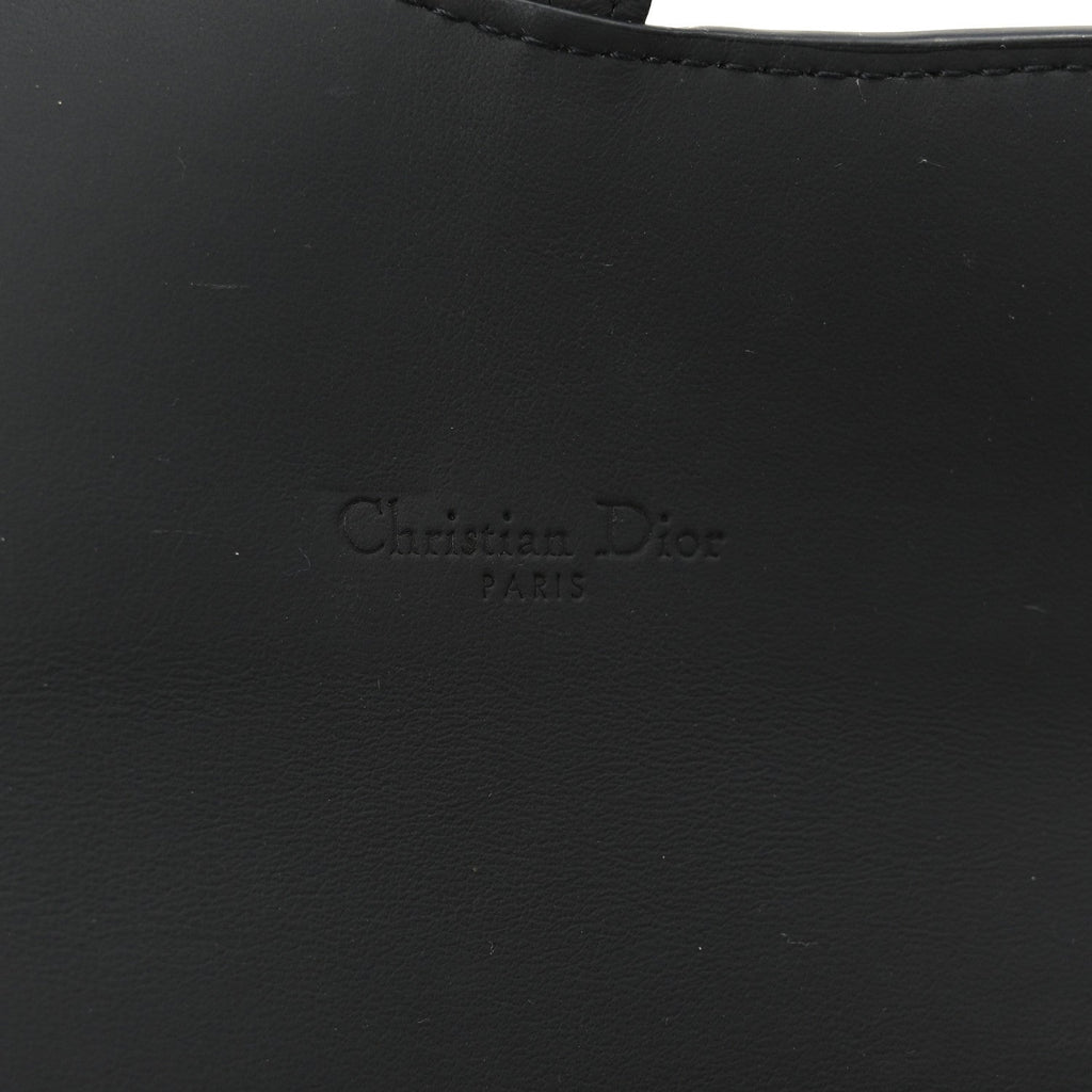 Ultra Matte Calfskin Saddle Chain Wallet Pouch Black