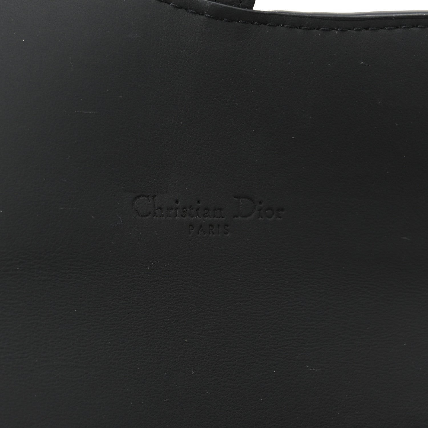 Ultra Matte Calfskin Saddle Chain Wallet Pouch Black