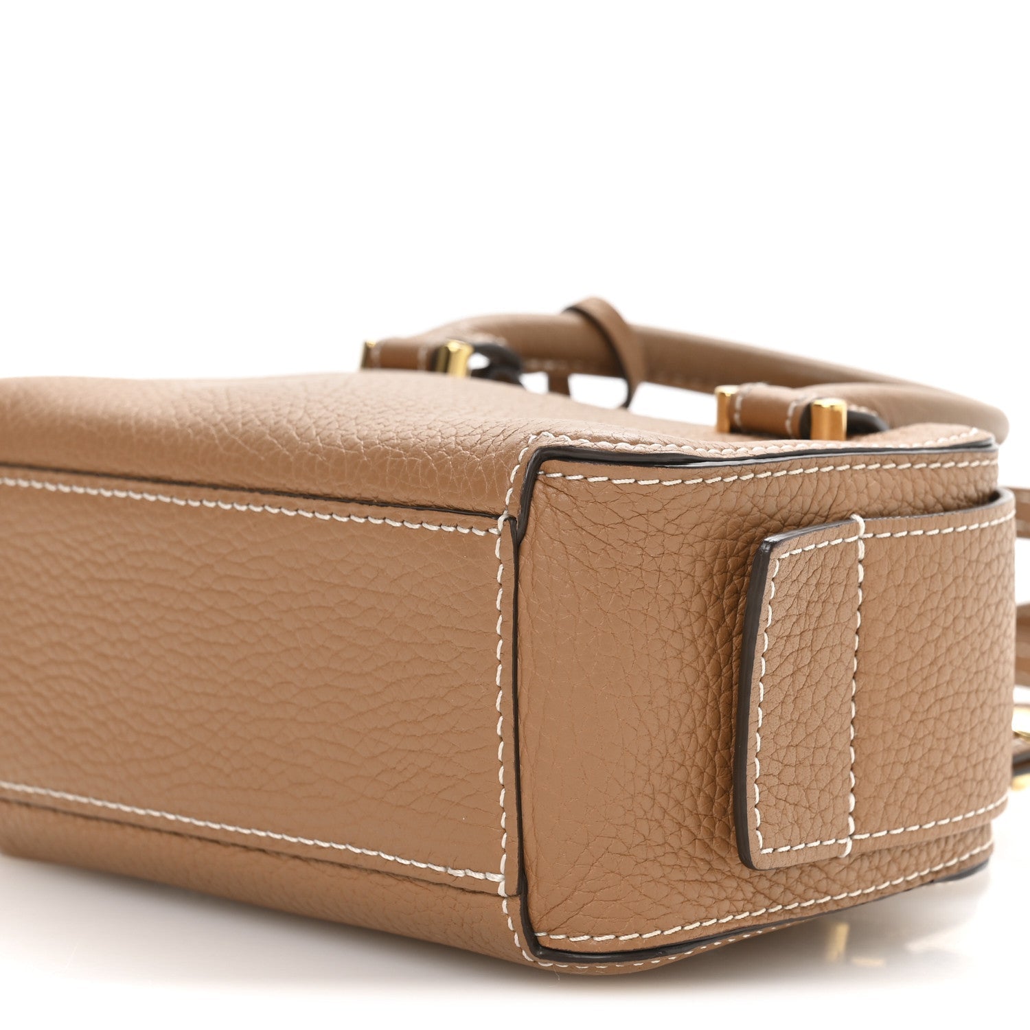 Taurillon Soft Nano Cool Box Satchel Vegetal Ivory