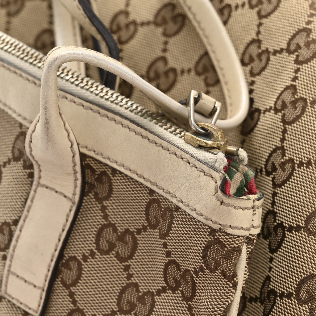 Monogram Medium New Britt Hobo Tote Off White