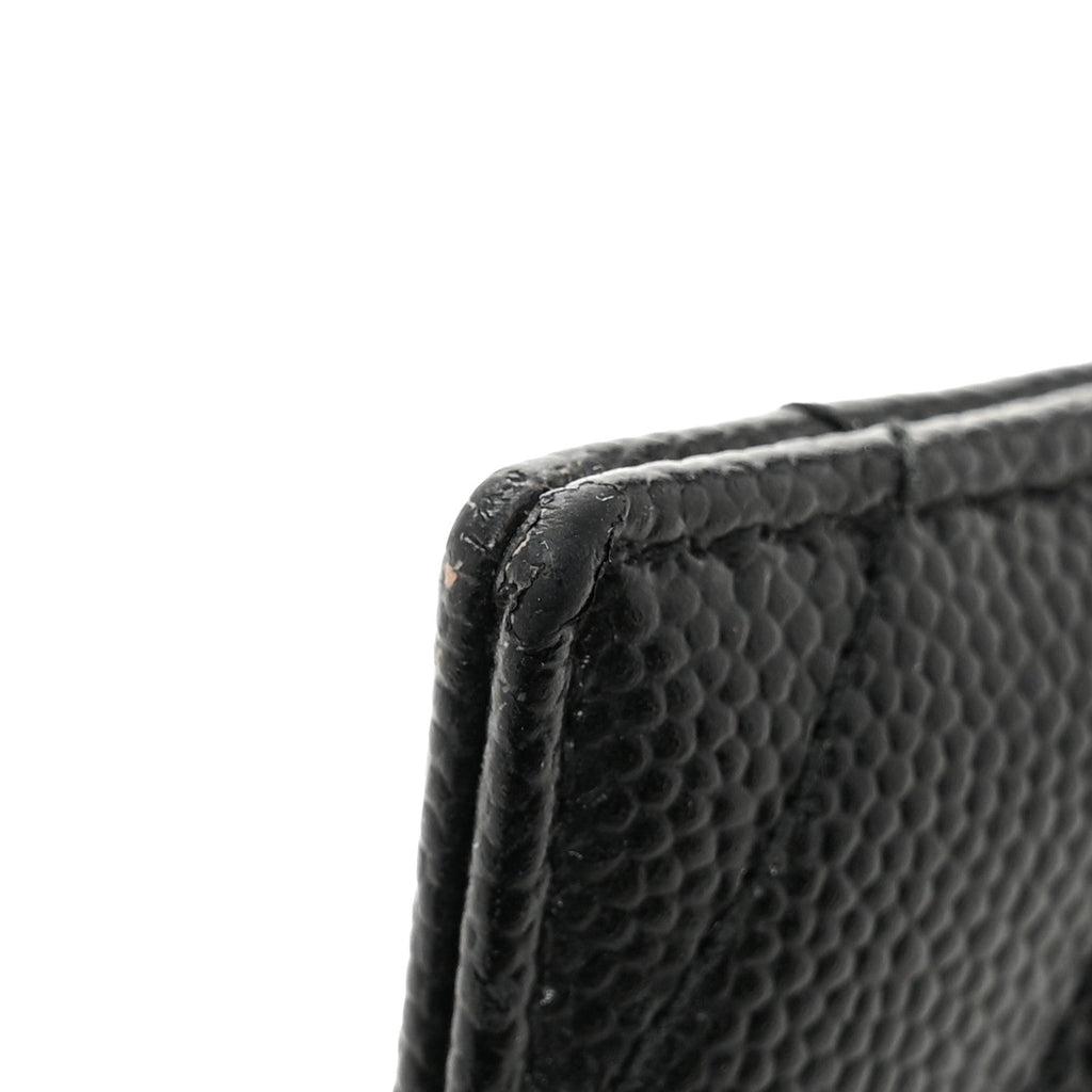 Grain De Poudre Matelasse Chevron Monochrome Monogram Credit  Case Black