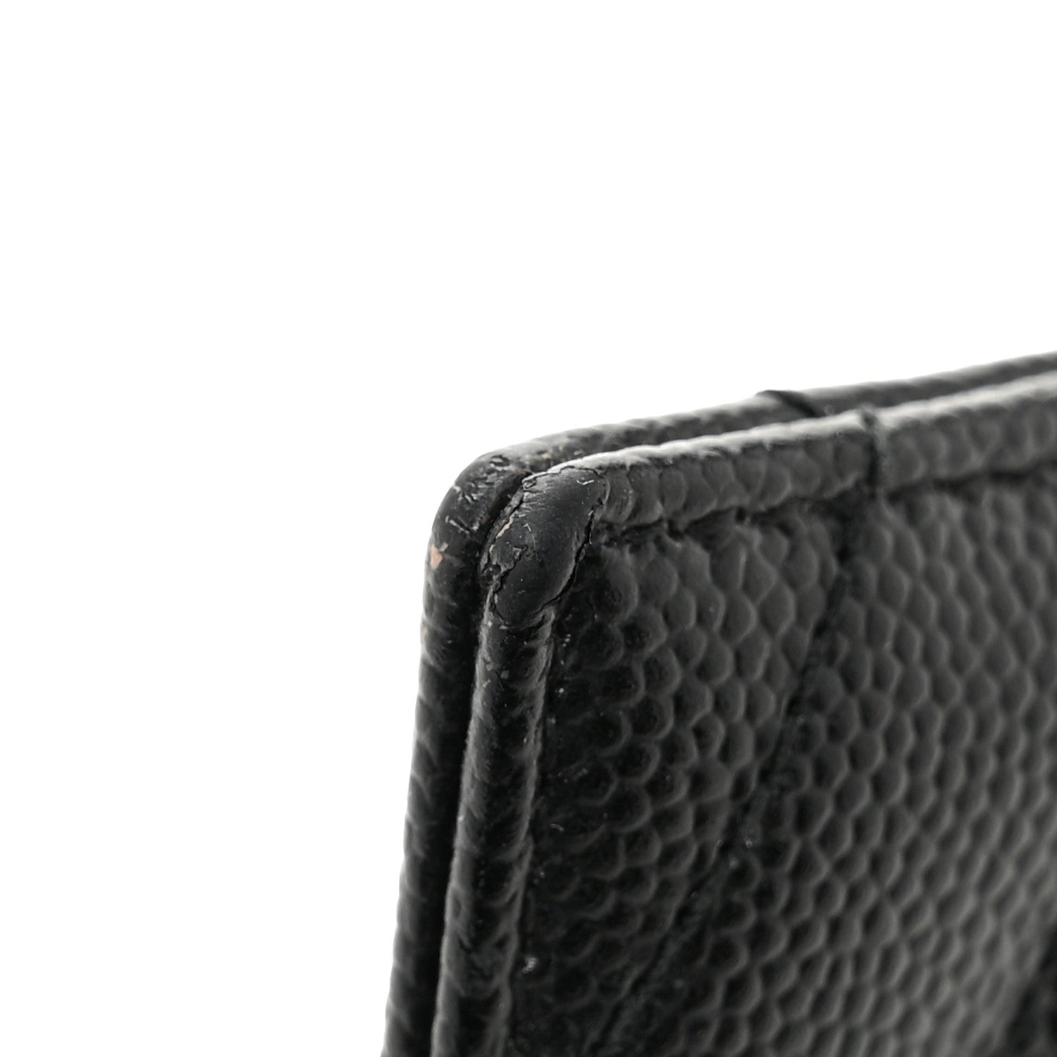 Grain De Poudre Matelasse Chevron Monochrome Monogram Credit  Case Black