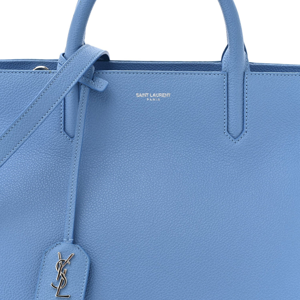 Grained Calfskin Small Rive Gauche Cabas Blue Clair