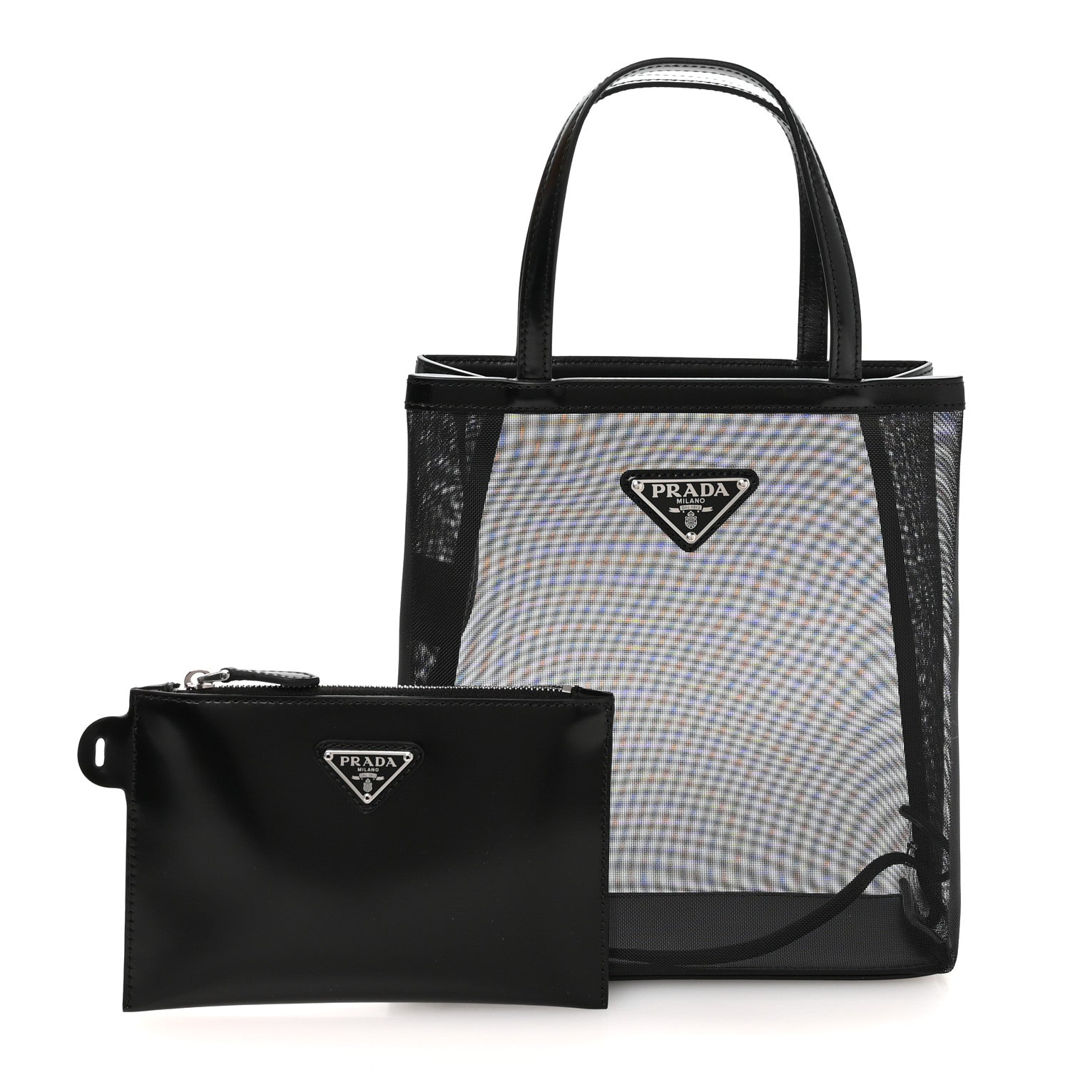 Mesh Small Tote Bag Black
