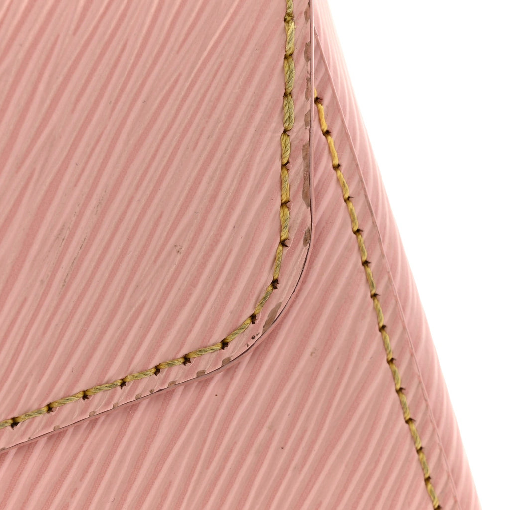 Epi Twist Shoulder Bag MM Rose Ballerine