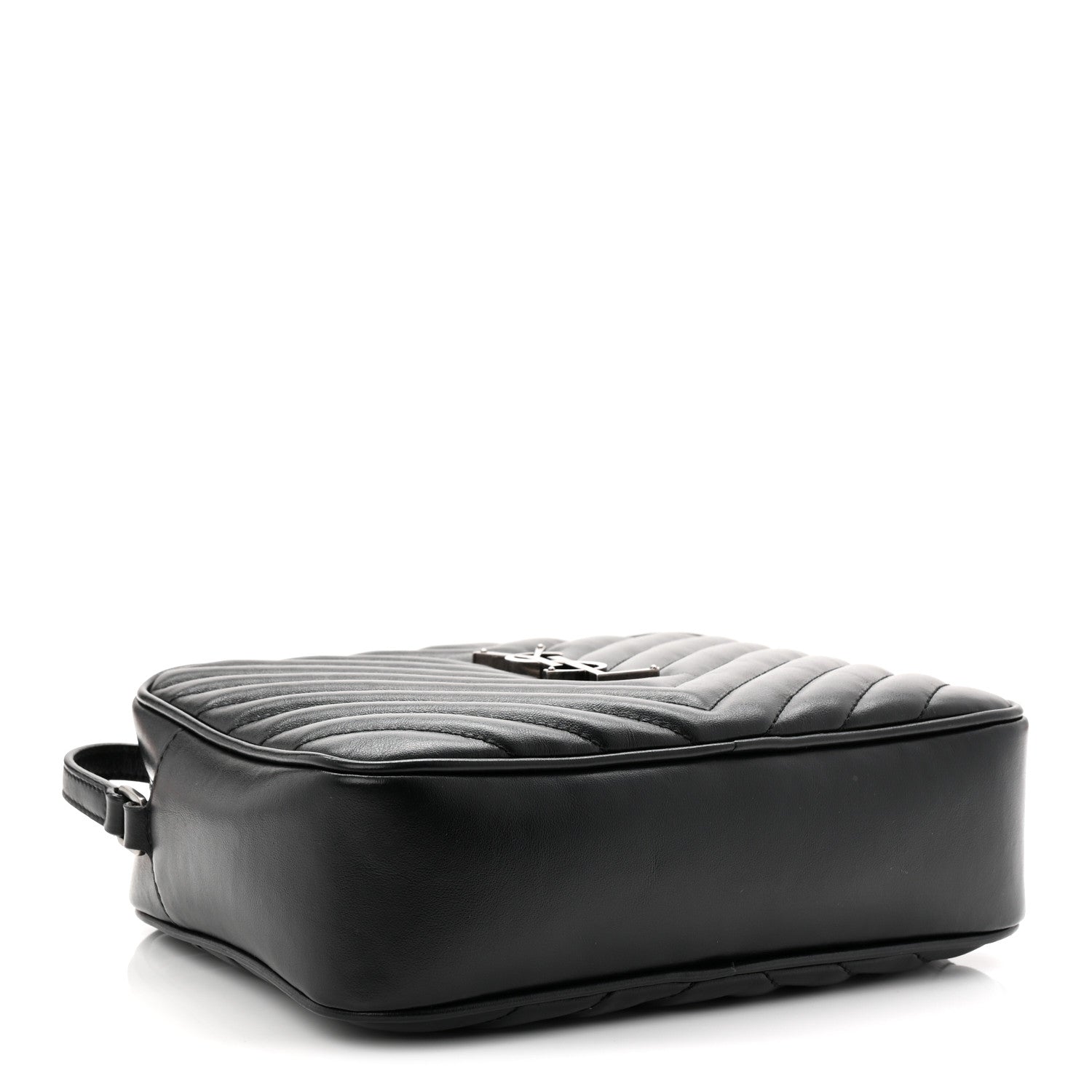 Calfskin Matelasse Monogram Lou Camera Bag Black