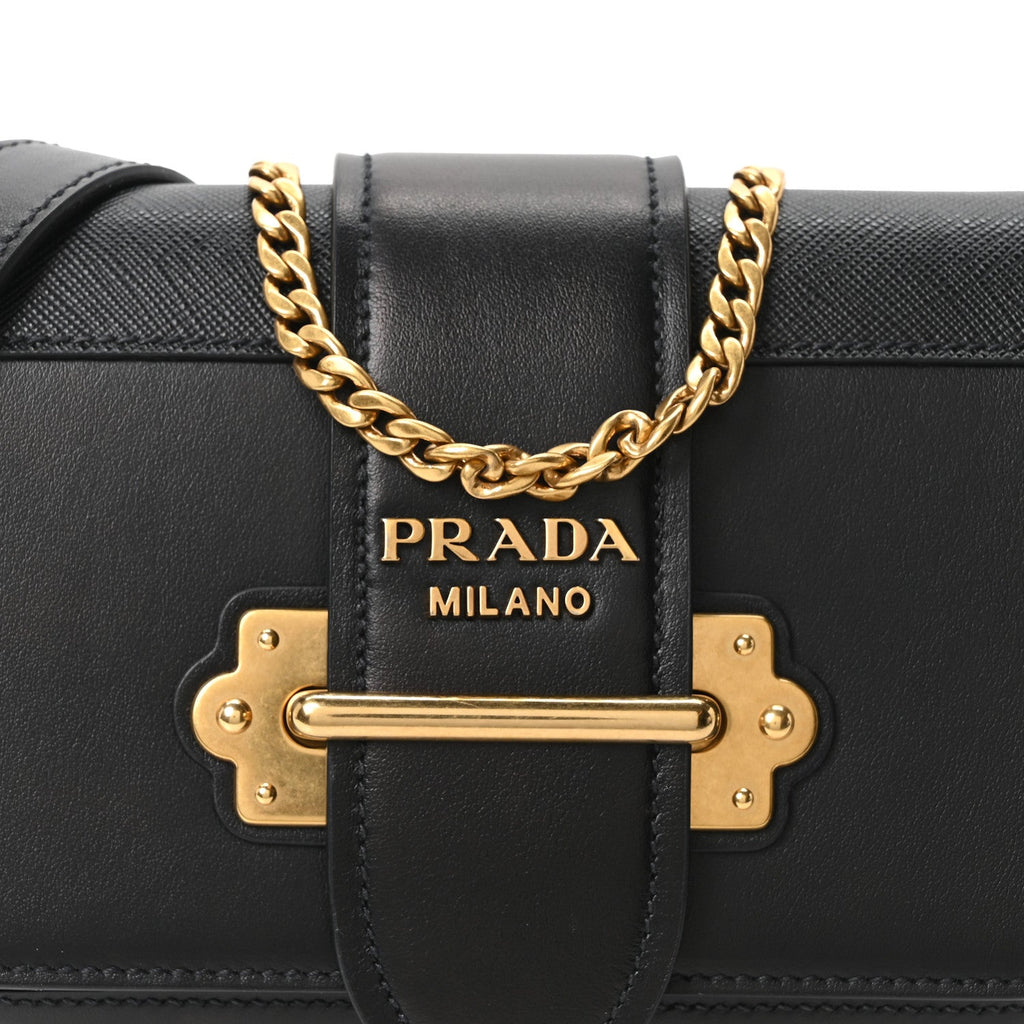 Saffiano City Calf Cahier Belt Bag Black