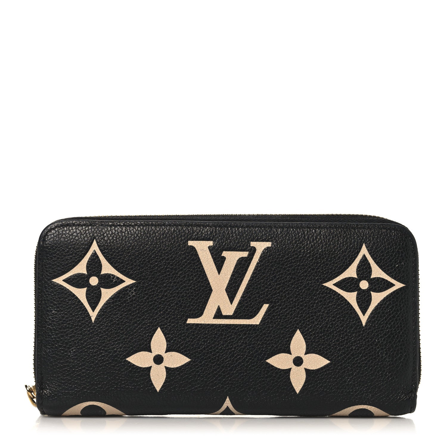 Empreinte Monogram Giant Zippy Wallet Black Beige